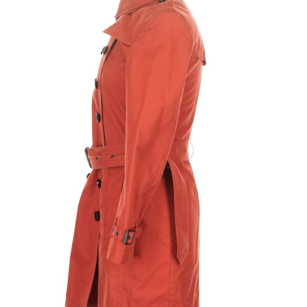 Burberry Red Double-Breasted Trench Coat--Vintage - Picture 4 of 7